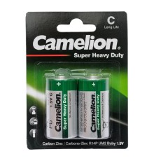 Camelion  R14  BL-2 (R14P-BP2G, батарейка,1.5В)  (2 шт. в уп-ке)