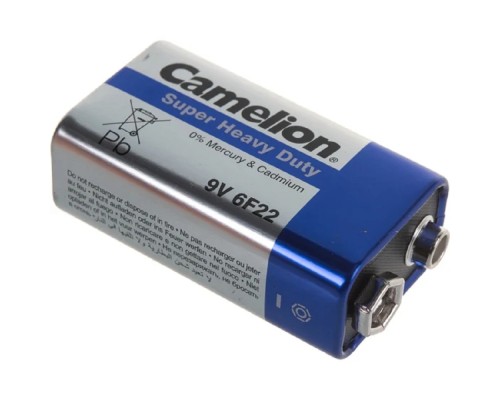 [Батарейки ] Camelion 6F22 Blue BL-1 (6F22-BP1B, батарейка,9В) (1 шт. в уп-ке) 