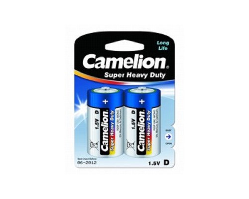 [Батарейки] Camelion R20 Blue BL-2 (R20P-BP2B, батарейка,1.5В)