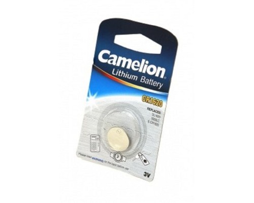 [Батарейки] Camelion CR1620 BL-1 (CR1620-BP1, батарейка литиевая,3V) (1 шт. в уп-ке) 