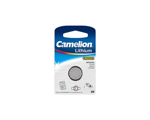[Батарейки] Camelion CR2025 BL-1 (CR2025-BP1, батарейка литиевая,3V) (1 шт. в уп-ке) 
