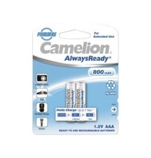 Camelion   AAA- 800mAh Ni-Mh  Always Ready  BL-2 (NH-AAA800ARBP2, аккумулятор, 1.2В)  (2 шт. в уп-ке)