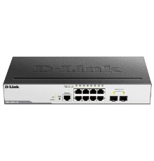 D-Link DGS-3000-10L/B1A Управляемый L2 коммутатор с 8 портами 10/100/1000Base-T и 2 портами 1000Base-X SFP