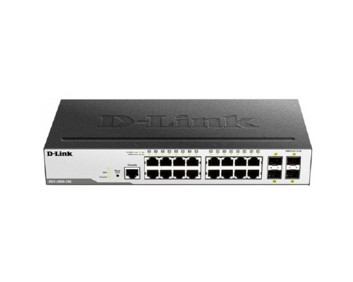 [Сетевое оборудование] D-Link DGS-3000-20L/B1A Управляемый L2 коммутатор с 16 портами 10/100/1000Base-T и 4 портами 1000Base-X SFP