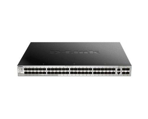 [Сетевое оборудование] D-Link DGS-3130-54S/A1A PROJ Управляемый L3 стекируемый коммутатор с 48 портами 1000Base-X SFP, 2 портами 10GBase-T и 4 портами 10GBase-X SFP+