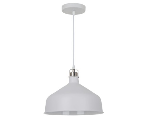 [Camelion Интерьерные светильники] Camelion PL-425L  С71  Белый + хром (Светильник подвесной Amsterdam,  1х E27, 60Вт, 230В, металл)