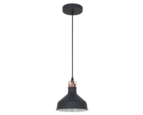 [Camelion Интерьерные светильники] Camelion PL-425S  C62  черный + медь (Светильник подвесной Amsterdam,  1х E27, 60Вт, 230В, металл)