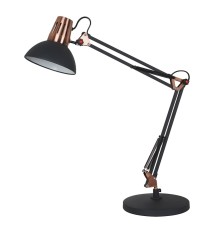 Camelion KD-431A  С62  черный + медь (Светильник настольный Berlin, 1х E27, 40Вт, 230В, металл)