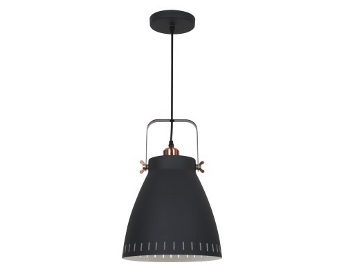 [Camelion Интерьерные светильники] Camelion PL-428L  С62  черный + медь (Светильник подвесной New York,  1х E27, 60Вт, 230В, металл)