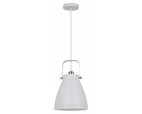 [Camelion Интерьерные светильники] Camelion PL-428L  С71  Белый + хром (Светильник подвесной New York,  1х E27, 60Вт, 230В, металл)