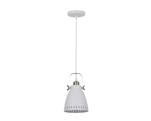[Camelion Интерьерные светильники] Camelion PL-428S-1  С71  Белый + хром (Светильник подвесной New York,  1х E27, 40Вт, 230В, металл)