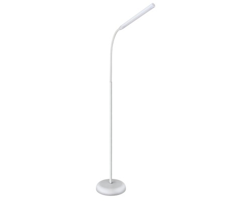 [Camelion Настольные светильники] Camelion KD-795  C01 белый  LED (Свет-к напольн.,торшер, 6 Вт 230В,сенс.вкл-е, 4 ур. ярк,4000К) 