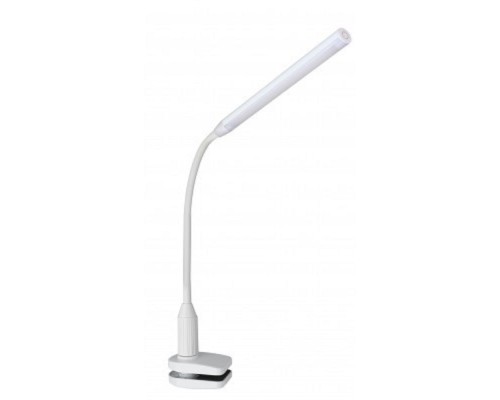 [Camelion Настольные светильники] Camelion KD-793  C01 белый  LED ((Свет-к настол.,6 Вт,зажим-струбцина,230В,сенс.вкл-е,4 ур.ярк,4000К)