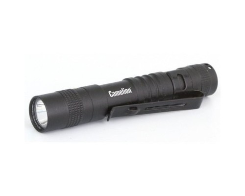 [Camelion Фонари] Camelion LED51516  (фонарь, черн,  LED XPE, 3 реж 1XLR03 в компл., алюм., откр. блистер)