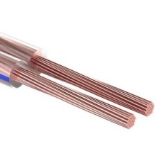Rexant 01-6203-3 Кабель акустический, 2х0.50 мм2, прозрачный BLUELINE, 100 м.  