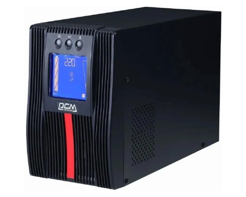 [ИБП] PowerCom Macan MAC-1000 ИБП {On-Line, 1000VA / 1000W, Tower, 4 xC13, LCD, Serial+USB, SNMPslot, подкл. доп. батарей} (1034861)