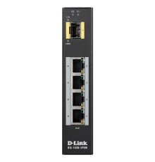 D-Link DIS-100G-5PSW/A1A Промышленный неуправляемый коммутатор с 4 портами 10/100/1000Base-T, 1 портом 1000Base-X SFP, функцией энергосбережения и поддержкой QoS (4 порта с поддержкой PoE)