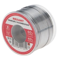 REXANT (09-3313) Припой с канифолью  250 гр.d=1.0 мм (Sn60 Pb40 Flux 2.2%)  