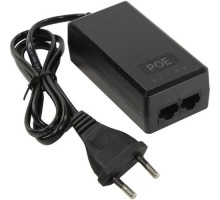 ORIENT SAP-C48POE 1A, PoE инжектор питания 48 Вт, AC 100-240V/ DC 48V, 1.0A, вход: RJ45 LAN 10/100, выход: RJ45 PoE тип B (4/5+,7/8-), совместим с оборудованием PoE IEEE 802.3af, (30672)