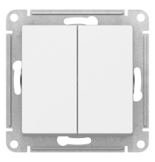 Systeme electric ATN000151 ATLASDESIGN 2-клавишный ВЫКЛЮЧАТЕЛЬ, сх.5, 10АХ, механизм, БЕЛЫЙ