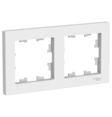 Systeme electric ATN000102 ATLASDESIGN 2-постовая РАМКА, универсальная, БЕЛЫЙ