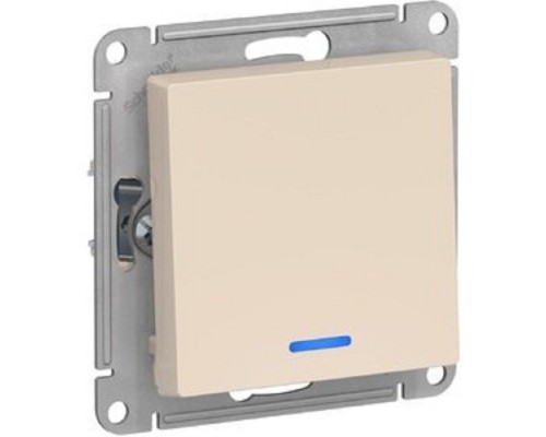 [SE Розетки и выключатели AtlasDesign] Systeme electric ATN000213 ATLASDESIGN 1-клавишный ВЫКЛЮЧАТЕЛЬ с подсветкой, сх.1а, 10АХ, механизм, БЕЖЕВЫЙ