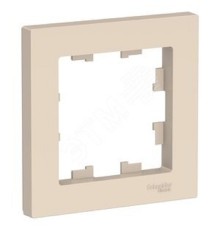 Systeme electric ATN000201 ATLASDESIGN 1-постовая РАМКА, БЕЖЕВЫЙ