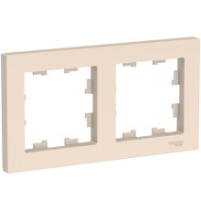 Systeme electric ATN000202 ATLASDESIGN 2-постовая РАМКА, универсальная, БЕЖЕВЫЙ