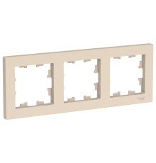 Systeme electric ATN000203 ATLASDESIGN 3-постовая РАМКА, универсальная, БЕЖЕВЫЙ