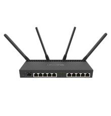 MikroTik RB4011iGS+5HacQ2HnD-IN Беспроводной маршрутизатор  1.4ГГц, 4 ядра, 1GB RAM, 512MB NAND, 10x 10/100/1000 LAN, 1 SFP+, 2,4Ghz/5Ghz, 802.11a/b/g/n/ac