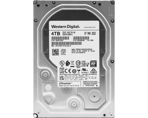 [Жесткий диск] 4Tb WD Ultrastar DC HC310 {SATA 6Gb/s, 7200 rpm, 256mb buffer, 3.5
