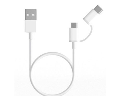 [ Аксессуар] Xiaomi Mi 2-in-1 USB Cable Micro USB to Type C (100cm) [SJV4082TY] Кабель