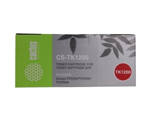 [расходные материалы] CACTUS TK-1200 Тонер-картридж для Kyocera Ecosys P2335d/P2335dn/P2335dw черный (3000стр.)
