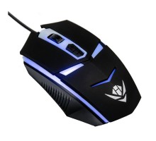 Мышь MOG-02U Nakatomi Gaming mouse - игровая, 4 кнопки + ролик, 7-ми цветная подсветка, USB, черная 