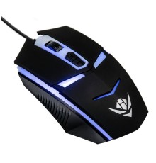 Мышь MOG-02U Nakatomi Gaming mouse - игровая, 4 кнопки + ролик, 7-ми цветная подсветка, USB, черная 