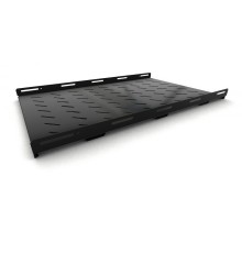 Hyperline TSH3H-850-RAL9004 Полка стационарная усиленная, глубина 850 мм, с боковым креплением, нагрузка до 100 кг, для шкафов серии TTB, TTBR, 485х850мм (ШхГ), цвет черный (RAL 9004)