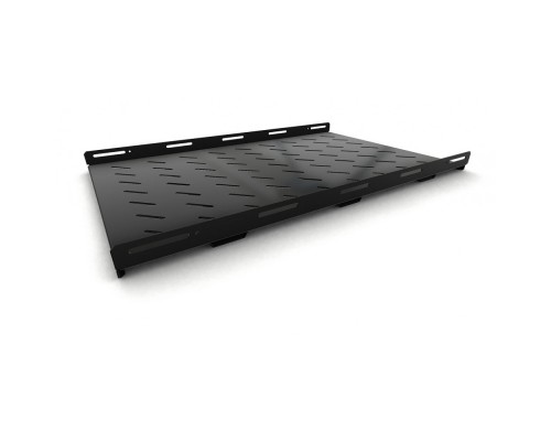 [Монтажное оборудование] Hyperline TSH3H-850-RAL9004 Полка стационарная усиленная, глубина 850 мм, с боковым креплением, нагрузка до 100 кг, для шкафов серии TTB, TTBR, 485х850мм (ШхГ), цвет черный (RAL 9004)
