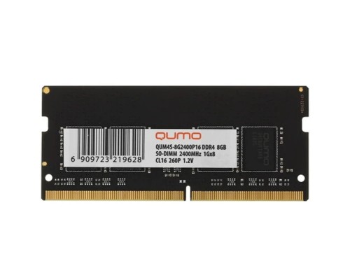 [Модуль памяти] QUMO DDR4 SODIMM 8GB QUM4S-8G2400P16 PC4-19200, 2400MHz OEM/RTL