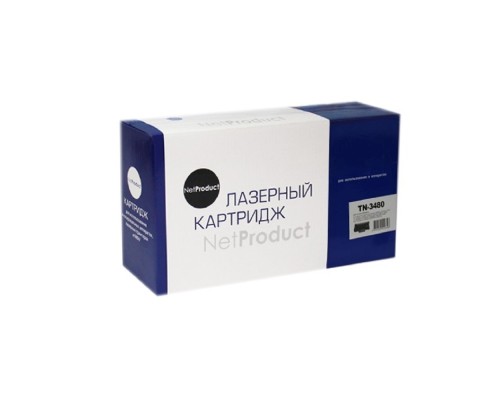 [Расходные материалы] NetProduct  TN-3480 Тонер-картридж для  Brother HL-L5000D/5100DN/5200DW, 8K