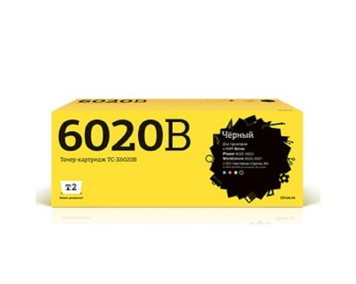 [Расходные материалы] T2 106R02763 Картридж (TC-X6020B) для Xerox Phaser 6020/6022/WorkCentre 6025/6027 (2000k) black