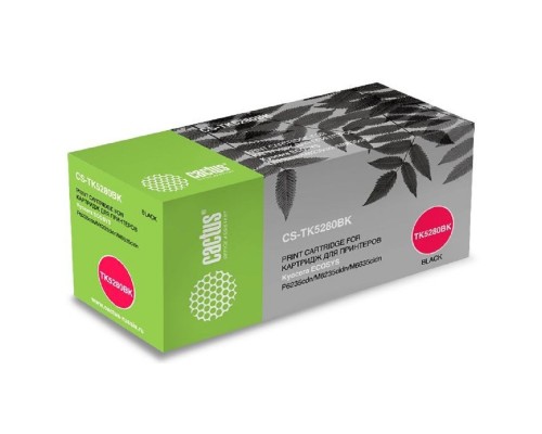 [расходные материалы] CACTUS TK-5280BK Тонер-картридж (CS-TK5280BK) для Kyocera P6235cdn/M6235cidn/M6635cidn, 13000 стр. чёрный