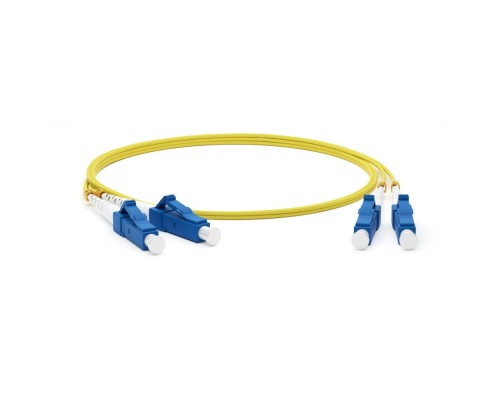 [Патч-корд] Hyperline FC-D2-9-LC/­UR-LC/­UR-H-10M-LSZH-YL Патч-корд волоконно-оптический (шнур) SM 9/­125 (OS2), LC/­UPC-LC/­UPC, 2.0 мм, duplex, LSZH, 10 м