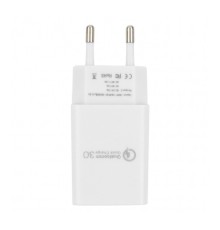 Cablexpert Адаптер питания, Qualcomm QC 3.0 , 100/220V - 1 USB порт 5/9/12V, белый (MP3A-PC-16)