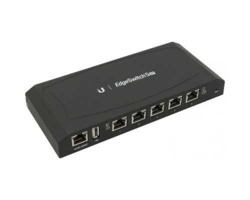 [Сетевое оборудование] UBIQUITI ES-5XP EdgeSwitch 5 XP PoE-коммутатор, 5х 1G RJ45, раздача 55 Вт