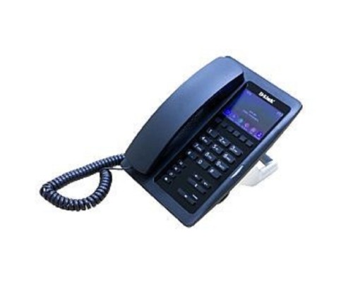 [VoIP-телефон] D-Link DPH-200SE/F1A IP-телефон с цветным дисплеем, 1 WAN-портом 10/100Base-TX, 1 LAN-портом 10/100Base-TX и поддержкой PoE для гостиниц