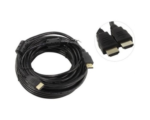 [Кабель HDMI / DVI] 5bites APC-200-100F кабель HDMI / M-M / V2.0 / 4K / HIGH SPEED / ETHERNET / 3D / FERRITES / 10M