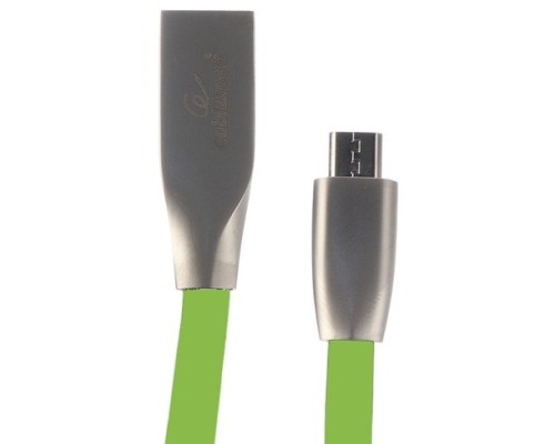 [кабели] Cablexpert Кабель USB 2.0 CC-G-mUSB01Gn-1M AM/microB, серия Gold, длина 1м, зеленый, блистер
