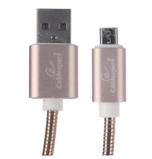Cablexpert Кабель USB 2.0 CC-G-mUSB02Cu-1M AM/microB, серия Gold, длина 1м, золото, блистер