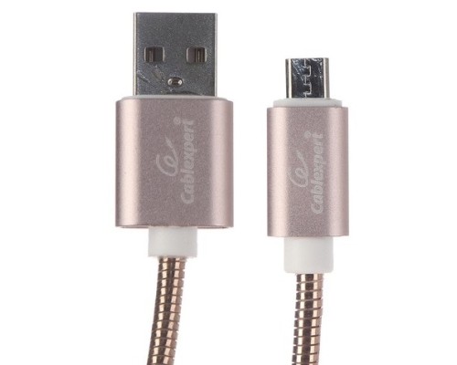 [кабели] Cablexpert Кабель USB 2.0 CC-G-mUSB02Cu-1M AM/microB, серия Gold, длина 1м, золото, блистер