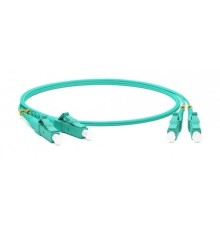 Hyperline FC-D2-503-LC/­PR-LC/­PR-H-20M-LSZH-AQ Патч-корд волоконно-оптический (шнур) MM 50/­125(OM3), LC-LC, duplex, 10G/­40G, LSZH, 20 м